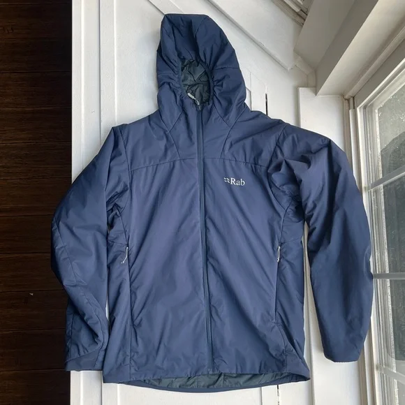 Rab โข Men's Xenair Alpine Light hooded Jacket in Tempest Blue โข Size M - Picture 3 of 14